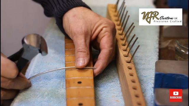 Fender Stratocaster Maple Neck ReFret Part Two Installing the new frets смотреть онлайн