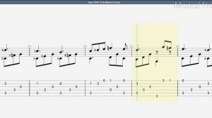 Guitar TAB - Matteo Carcassi : Opus 59 No 13 Allegretto in G | Tutorial Sheet Lesson #iMn