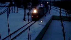 Электропоезд ЭР9е в сторону ст. Брест-Восточный
