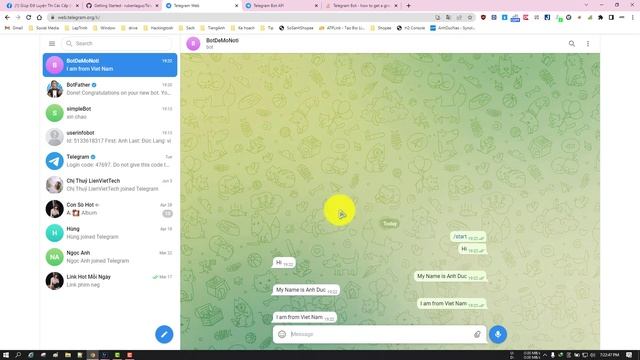 Create custom telegram bot / Tạo và tuỳ chỉnh telegram bot bằng java смотреть онлайн