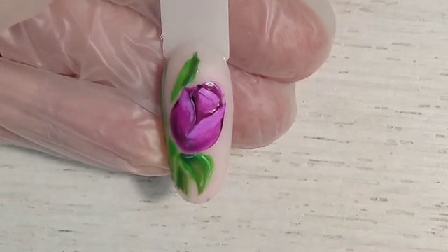 Цветок гель-лаком. Рисуем пошагово.
