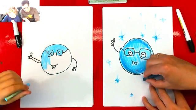 Рисуем Планету МЕРКУРИЙ с Аней