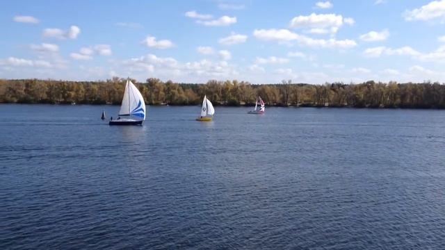 Парусная регата на Днепре в Киеве смотреть онлайн