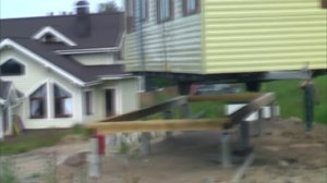 Английский Дом: установка мобильного дома на фундамент