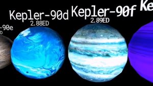 Сравнение Размеров Системы Kepler-90 2021 [RUS]