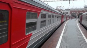 Электропоезд ЭД4М-0055 станция Москва-Пассажирская-Казанская