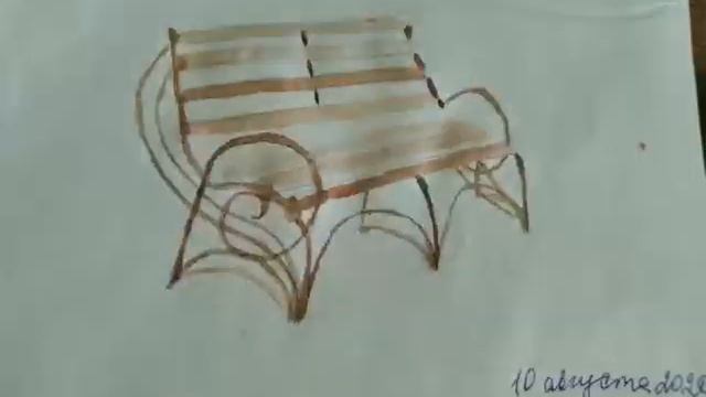 Скамейка(мой рисунок) смотреть онлайн