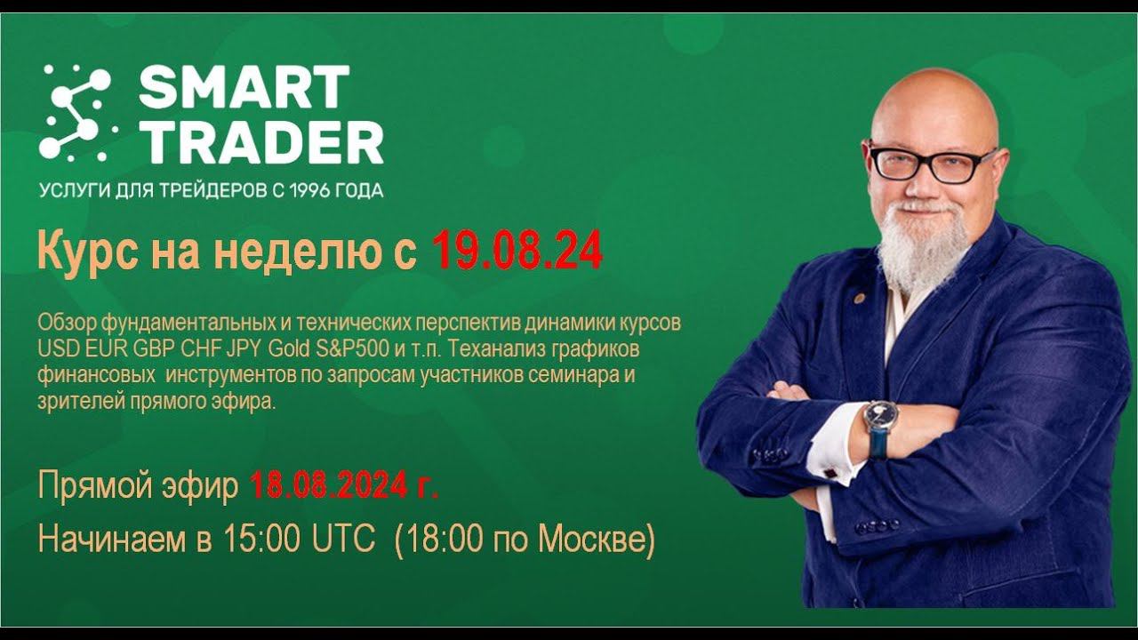 Воскресный обзор рынка Forex "Курс на неделю с 19.08.2024"