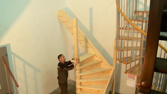 Установка готовой лестницы Profi&Hobby ЛС-225м смотреть онлайн