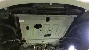 Установка защиты картера двигателя на Kia Rio