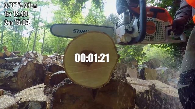 Stihl MS 291 | Cutting Challange | 3/8 vs. .325 | 30cm bricht hard wood смотреть онлайн