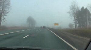 Осень  Туман  Дорога  Autumn Fog Road