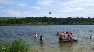 Отдых с друзьями на пруду в Кутейниково