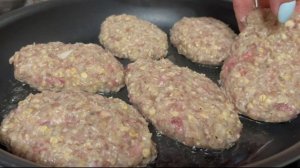 Добавьте ОВСЯНЫЕ ХЛОПЬЯ в ФАРШ ? Удачный Рецепт Вкуснейших Котлет!
