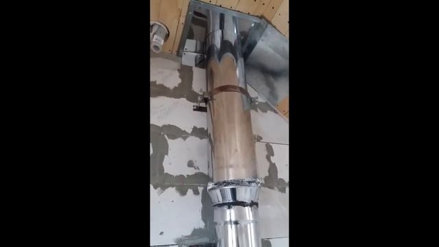 Дымоход высокий и не утепленный. Реальная эксплуатация. Лайфхак как сэкономить. Совет от владельца. смотреть онлайн