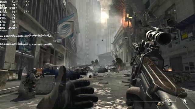 Call of Duty Modern Warfare 3(Singleplayer). FPSTest AMD Athlon II X4 641 (Nvidia GeForce GTX 1050) смотреть онлайн
