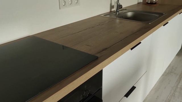 Линейная кухня под потолок "Мальберт" смотреть онлайн