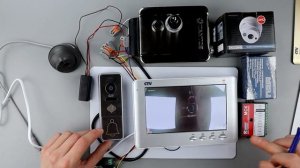 Подключение, установка домофона CTV M1704SE как подключить, видеодомофон cctv домофон ctv
