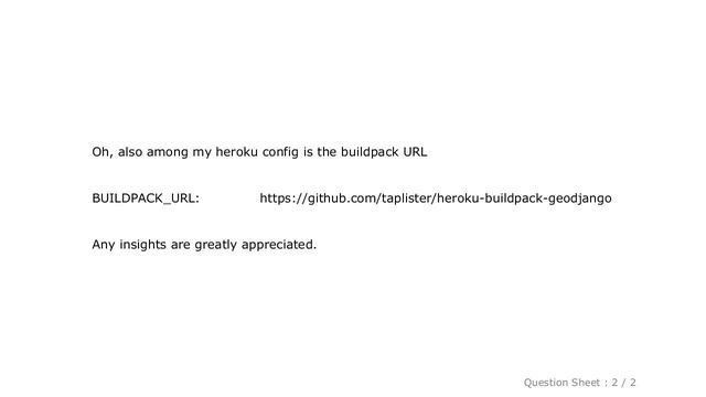Django : heroku outputs "error fetching custom buildpack", but only sometimes смотреть онлайн