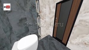 Плитка «Джардини» Керама Марацци в нтерьере | Вариант раскладки в туалете