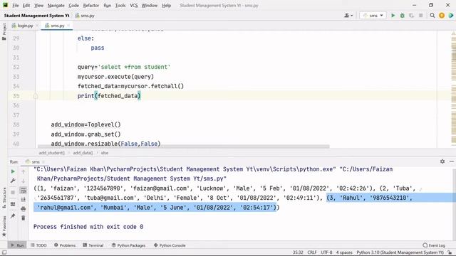 Student Management System with MySQL using Python (Part - 4)