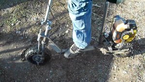 самодельный мотосамокат