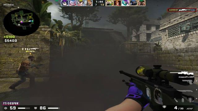 m0NESY w/ b1t FACEIT Ancient POV Highlights // 50 KILLS ~ 6 Triples
