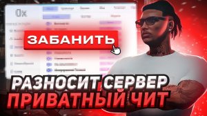 ЧИТЕР С ПРИВАТНЫМ СОФТОМ РАЗНОСИТ СЕРВЕР - Админ патруль GTA 5 RP