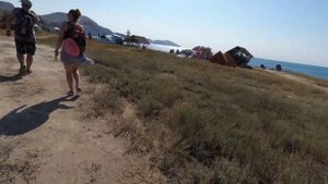 КОКТЕБЕЛЬ, мыс ХАМЕЛЕОН и пляж ТИХОЙ БУХТЫ недалеко от КОКТЕБЕЛЯ