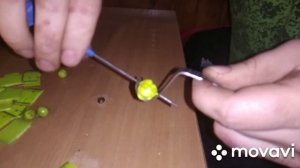 Бусины для четок из линейки.