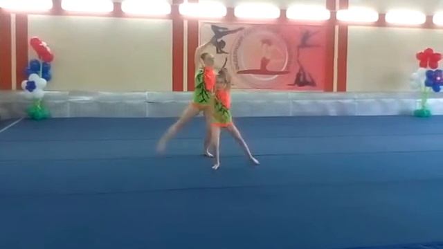 Спортивная акробатика_Баланс_КМС_Новосибирск_2016 Сидоренко Анна, Потапова Дарья