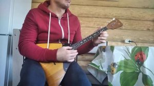 Коробейники на балалайке с тамбурином . Korobeiniki for balalaika and tambourine.