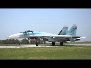 Су-27 взлет на перехват