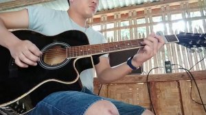 TC Electronic BODYREZ acoustic pick up enhancer to a cheap guitar and amplifier (No Talking Demo)