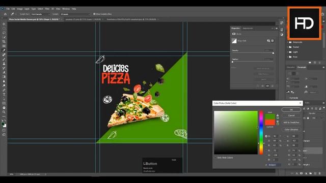 How to create dope pizza banner in Photoshop | Hack the Design смотреть онлайн