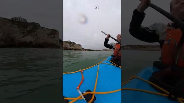 Drone v Kayak with @cassersworld insta360 P&H Valkyrie