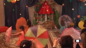 Танец с зонтиками, подготовительная группа