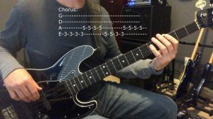 CCR Creedence Clearwater Revival Free Bass Cover Lesson Bad Moon Rising With TABS