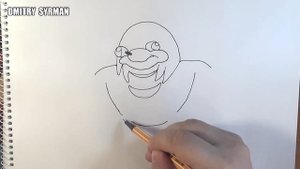 How to draw Ugandan Knuckles, Как нарисовать Уганда Наклз