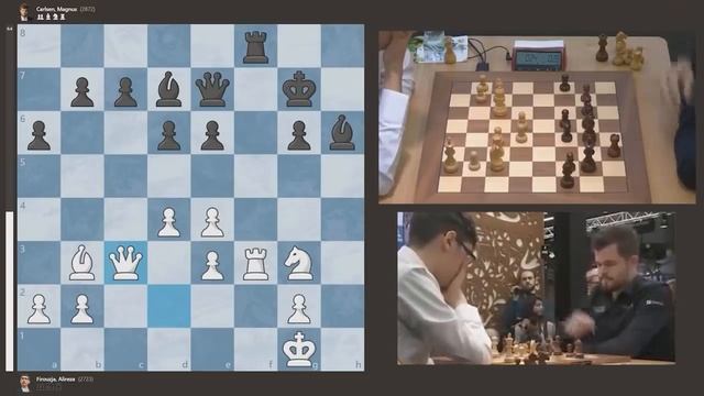 СКАНДАЛ! Карлсен СРУБИЛ ФЛАГ Фирудже одним слоном! Блиц шахматы смотреть онлайн