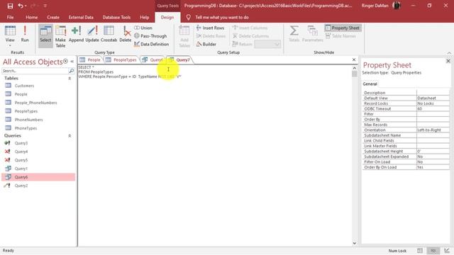 18. Learn Microsoft Access 2016: How To Use The EXISTS Operator In SQL Queries