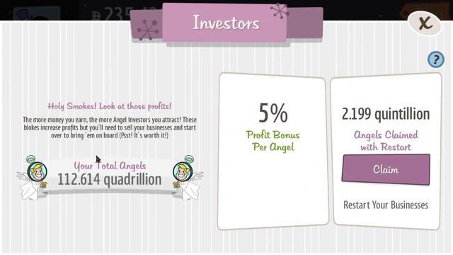 Adventure Capitalist №19 - Одни РЕСТАРТЫ! Фарм Ангелов Земля и Луна смотреть онлайн