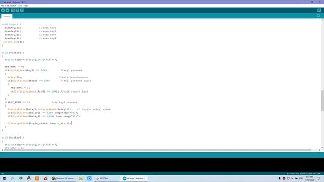 Lesson32- remote control KC868-A4 by MQTT cloud server arduino code sample