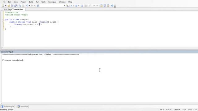 Java Print Hello World using Jcreator смотреть онлайн