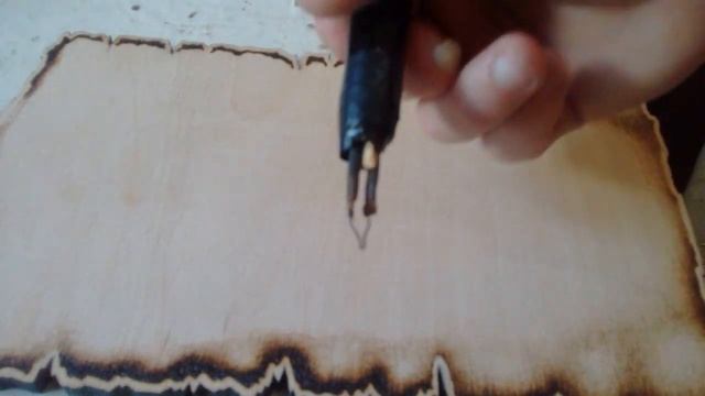 Выжигание-тени, школьным выжигателем.#1 смотреть онлайн