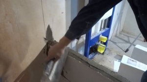 Как класть перегородку из газобетона в ванной комнате .
