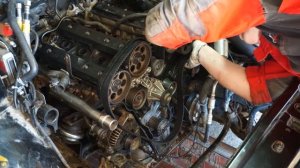 Ремонт двигателя 2,5 X25XE Опель Омега Б OPEL Omega B часть 3