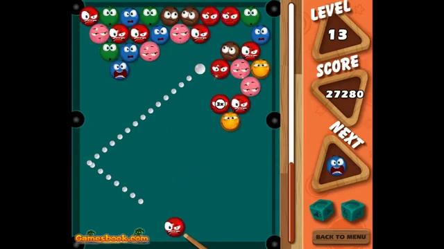 Игра Шарики Бильярд смотреть онлайн