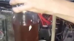 Наглядный расход бензина двигателя V8 объёмом 6,3 литра.