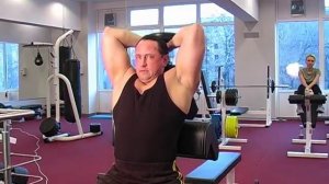 Французский жим сидя.